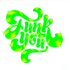 Conception de texte punk néon vert