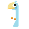 blue bird sitting