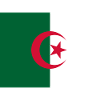 Avec le drapeau Algérie