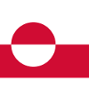 Avec le drapeau du Groenland