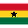 Bouche avec le drapeau Ghana