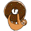 Faultier mit Donut
