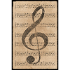 Affiche musique notes de musique minable vintage rétro