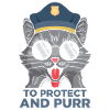 Hauska poliisikissan etsivä poliisi