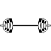 håndvægt ikon vægt symbol barbell