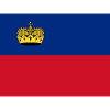 Bouche avec drapeau Liechtenstein