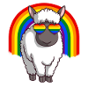 LGBT Sheep Gay Pride Rainbow