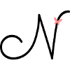 Letter N Initial letter Butterfly