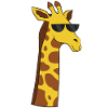 Cool Giraffe With Sunglasses