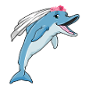 Delfin Braut Schleier Hochzeit