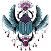 Sacred Beatle turquoise