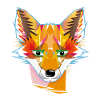 mignon renard transparent