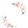 Customizable pastel half wreath
