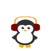 Penguin Music Headphone Gift