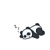 sleeping panda