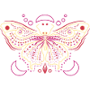 Moon Butterfly Ornament