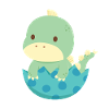 Bébé Dino trappe de l'oeuf