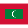 Mouth with the flag Maldives