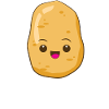 Jag gillar potatis jag älskar potatis t-shirt