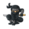 Ninja with katana