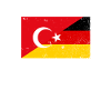 Tyrkiet Tyskland markerer det tyske tyrkiske flag