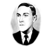 HP Lovecraft portrait oval