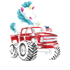Ich mag große Monstertrucks & Einhörner