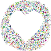Confetti heart