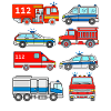 Police fire vehicles