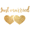 just married 2hearts