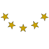 5 stars golden