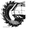 huge paddle wheel