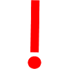 Red exclamation mark, template, pattern
