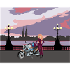 Motorbike woman