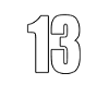 Nummer 13 nummer tretten - nummer fodboldsport