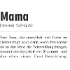 Spruchdesign - Mama