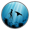 Freitaucher und Mantarochen