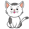 Cute cartoon cat