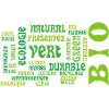 Bio and Ecology: green cloud of keywords