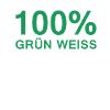 100 PERCENT GREEN WHITE