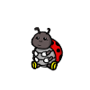 Douce coccinelle Porte-bonheur Cadeau
