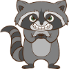 Raccoon - Garstiger raccoon.