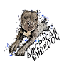 American Bulldog lying comic text