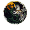 Knight fights dragons
