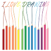 I Love Drawing Pencils
