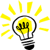Light bulb shining