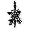 Dagger and rose