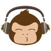 Musik-Affen-Headset Lustige Geschenkidee