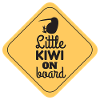 New Zealand Little Kiwi On Board Funny Gift