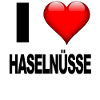I love Haselnüsse